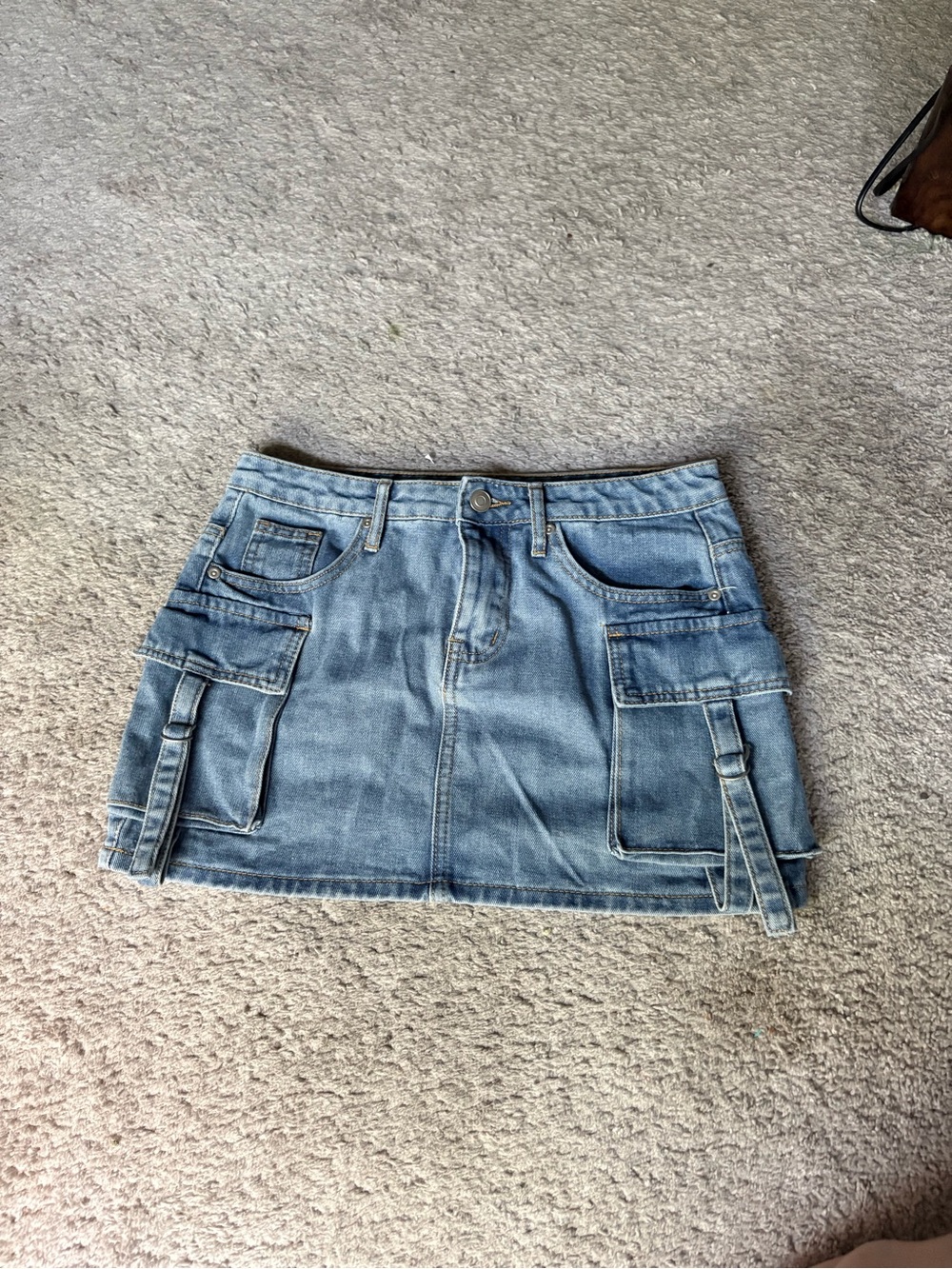 Aeropostale Blue Denim Cargo Mini Skirt